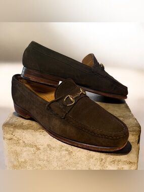 Alden The Cape Cod Collection Bit Loafer in Brown Suede
